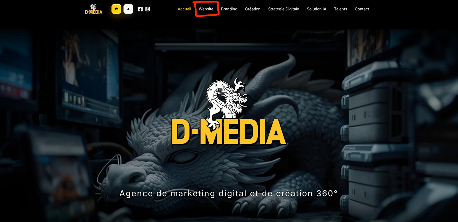 Page d'accueil D-MEDIA