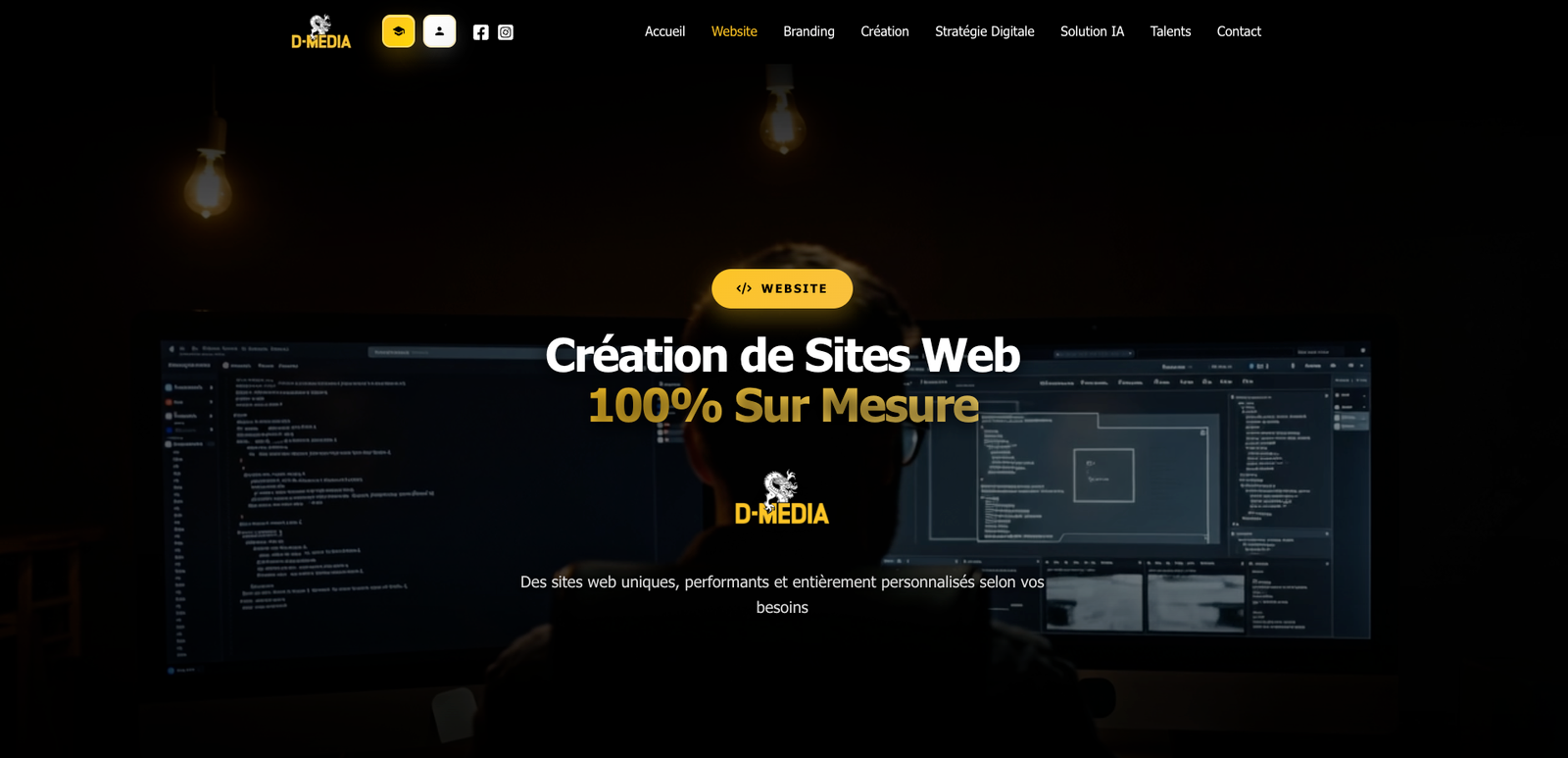 Page Website - Création de site web 100% sur mesure